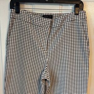 Rachel Zoe Black and White Checkered Pants